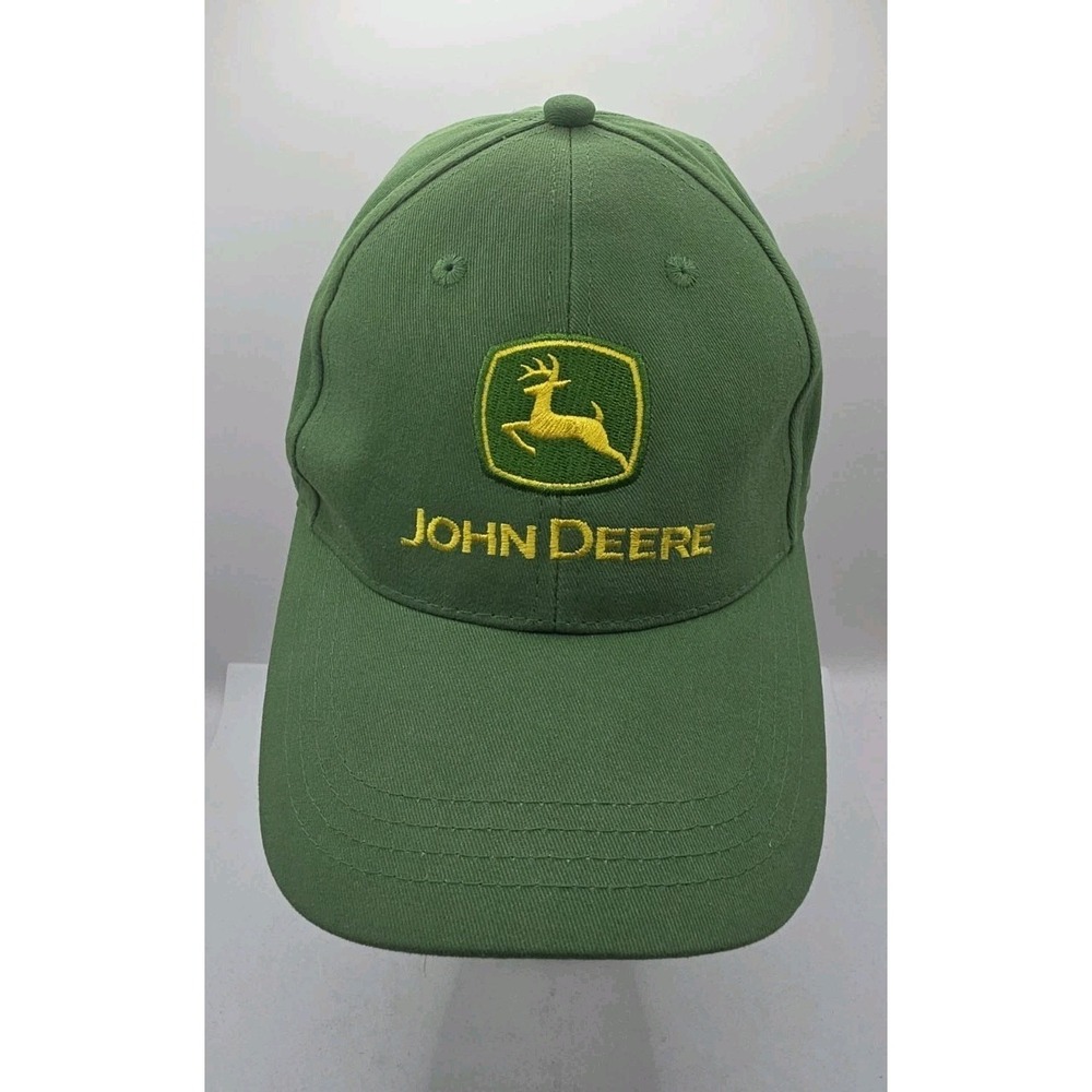 Genuine John Deere Hat Cap Strapback Green Nothing Runs Like A Deer Tractor Farm